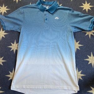 White/Blue Nike SB Polo Sz M